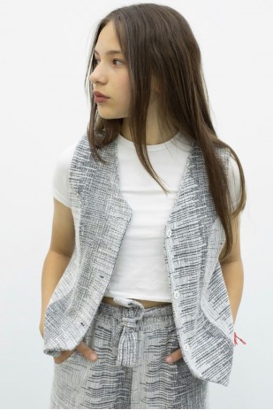 İ&K ŞIMARIK KİDS YELEK GENİŞ PONTOLON İKİLİ TAKIM