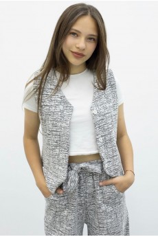 İ&K ŞIMARIK KİDS YELEK GENİŞ PONTOLON İKİLİ TAKIM