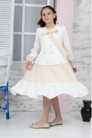 İ&K SAMARIK ПЛАТЬЕ С ДЛИННЫМИ РУКАВАМИ И УЗОРОМ РОМАШЕК