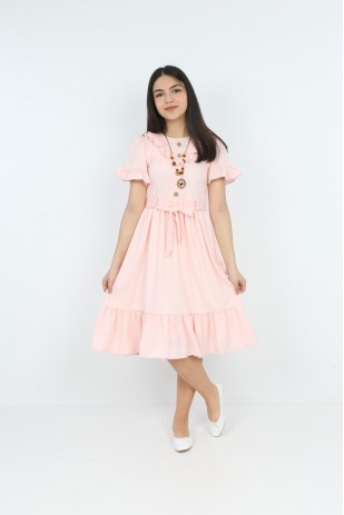 فستان قلادة مكشكش