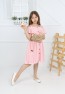 Belted Lace Dress with Bag and Belt