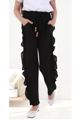 Hose mit Rüschentaschen