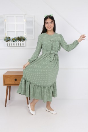 Ayrobin-Kleid mit elastischer Taille