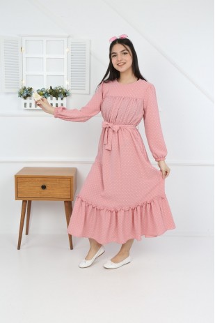 Ayrobin-Kleid mit elastischem Bund für junge Mädchen