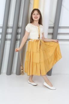 Çantalı Kolyeli Boydan Düğmeli Elbise