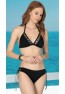 Neckholder-Triangel-String-Bikini-Set für Damen