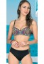 Womens Patterned Strapless Bikini Set