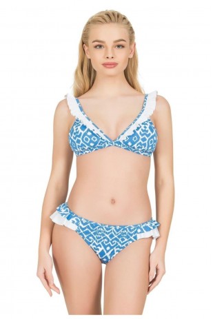 Kadın Fırfırlı Bikini Takımı Kadın Fırfırlı Bikini Takımı