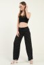 Womens Woven Wide Leg Pants with Pockets
