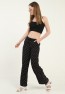 Womens Woven Wide Leg Pants with Pockets