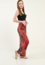 Womens Woven Wide Leg Pants with Pockets