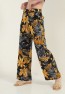 Womens Woven Wide Leg Pants with Pockets