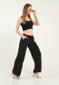 Womens Woven Wide Leg Pants with Pockets