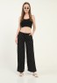 Womens Woven Wide Leg Pants with Pockets