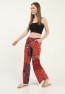 Womens Woven Wide Leg Pants with Pockets