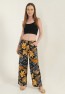 Womens Woven Wide Leg Pants with Pockets