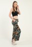 Womens Woven Wide Leg Pants with Pockets