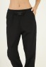 Womens Pockets Side Snap Detail Pants with Elasticized Bottom
