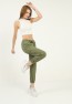 Womens Pockets Side Snap Detail Pants with Elasticized Bottom