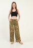 Womens Woven Wide Leg Pants with Pockets