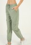 Womens Elastic Bottom Pants with Pockets