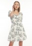 Damen-Neckholder-Kleid mit Blumenmuster