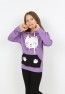 Girls Hooded Printed Sweatshirt with Pockets