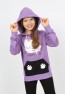 Girls Hooded Printed Sweatshirt with Pockets
