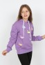 I&k Şımarık Kids Kız Çocuk Kapüşonlu Flamingo Baskılı Sweatshirt