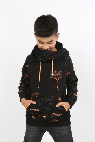 سويت شيرت بجيب مقنع للأولاد