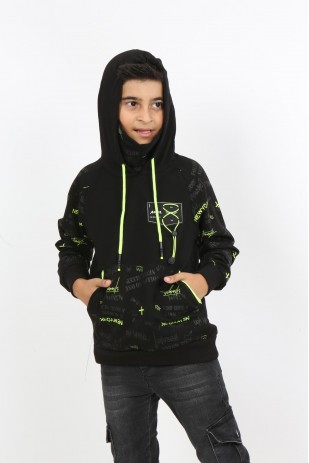 سويت شيرت بجيب مقنع للأولاد