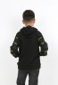 Erkek Çocuk Maskeli Kapüşonlu Cepli Sweatshirt