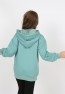 Kız Çocuk Baskılı Kapüşonlu Cepli Sweatshirt