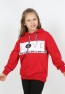 Kız Çocuk Kapüşonlu Cepli Sweatshirt