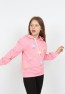 I&k Spoiled Kids Girls Hooded Flamingo Printed Sweatshirt