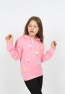 I&k Spoiled Kids Girls Hooded Flamingo Printed Sweatshirt