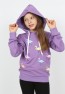 I&k Şımarık Kids Kız Çocuk Kapüşonlu Flamingo Baskılı Sweatshirt