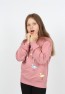 I&k Şımarık Kids Kız Çocuk Kapüşonlu Flamingo Baskılı Sweatshirt