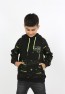 Erkek Çocuk Maskeli Kapüşonlu Cepli Sweatshirt