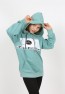Kız Çocuk Kapüşonlu Cepli Sweatshirt