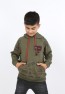 Boys Masked Hooded Sweatshirt with Pocket