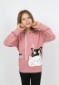 Kız Çocuk Kapüşonlu Baskılı Sweatshirt