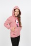 Kız Çocuk Kapüşonlu Cepli Ayıcık Baskılı Sweatshirt