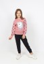 I&k Spoiled Kids Girls Unicol Printed Tracksuit Set