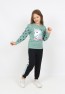 I&k Spoiled Kids Girls Unicol Printed Tracksuit Set