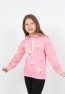 I&k Spoiled Kids Girls Hooded Flamingo Printed Sweatshirt