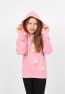 I&k Spoiled Kids Girls Hooded Flamingo Printed Sweatshirt