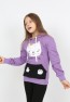 Girls Hooded Printed Sweatshirt with Pockets