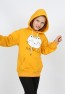 Kız Çocuk Baskılı Kapüşonlu Cepli Sweatshirt