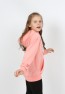 Kız Çocuk Baskılı Kapüşonlu Cepli Sweatshirt